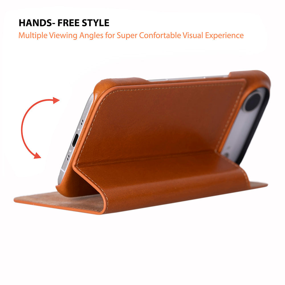 Leather iPhone 17 Air Folio Case - Sonat