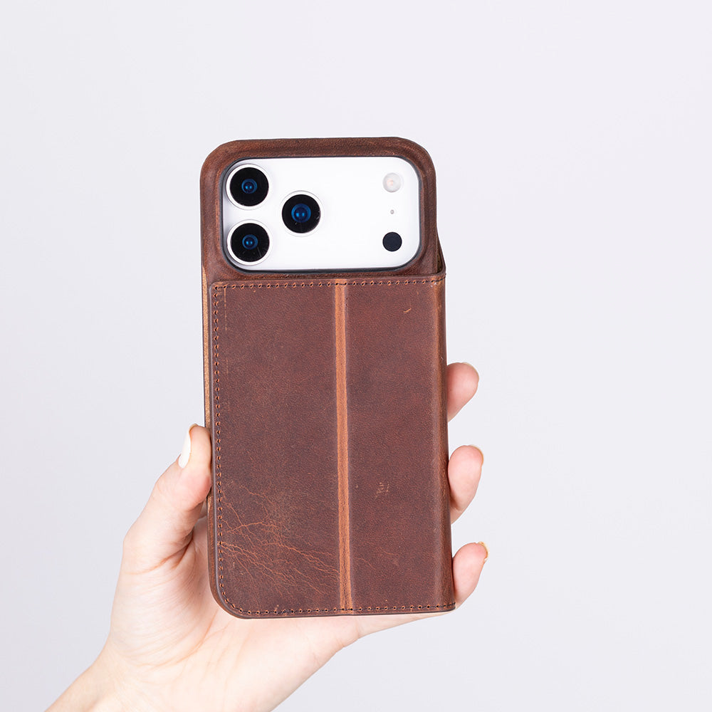 Leather iPhone 17 Pro Max Folio Case - Sonat