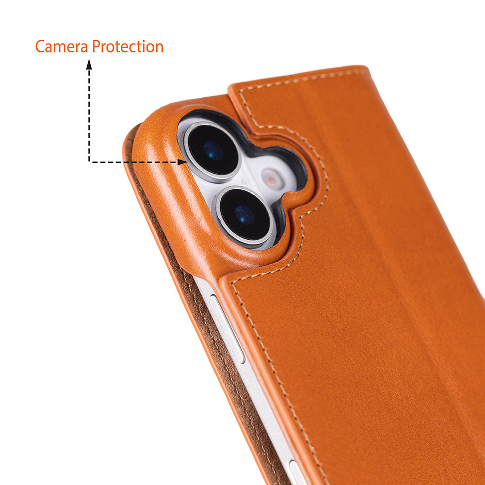 Leather iPhone 17 Folio Case - Sonat