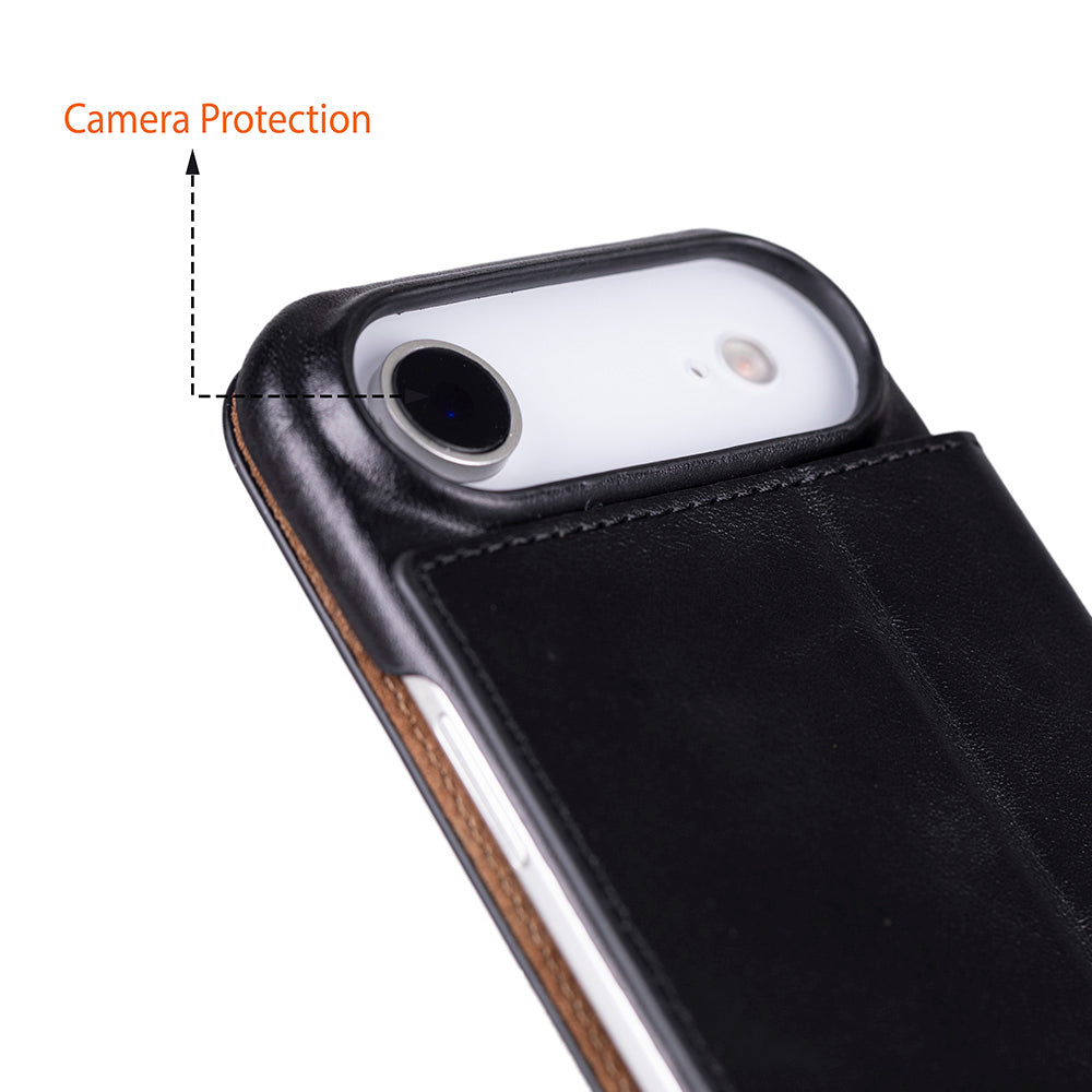 Leather iPhone 17 Air Folio Case - Sonat