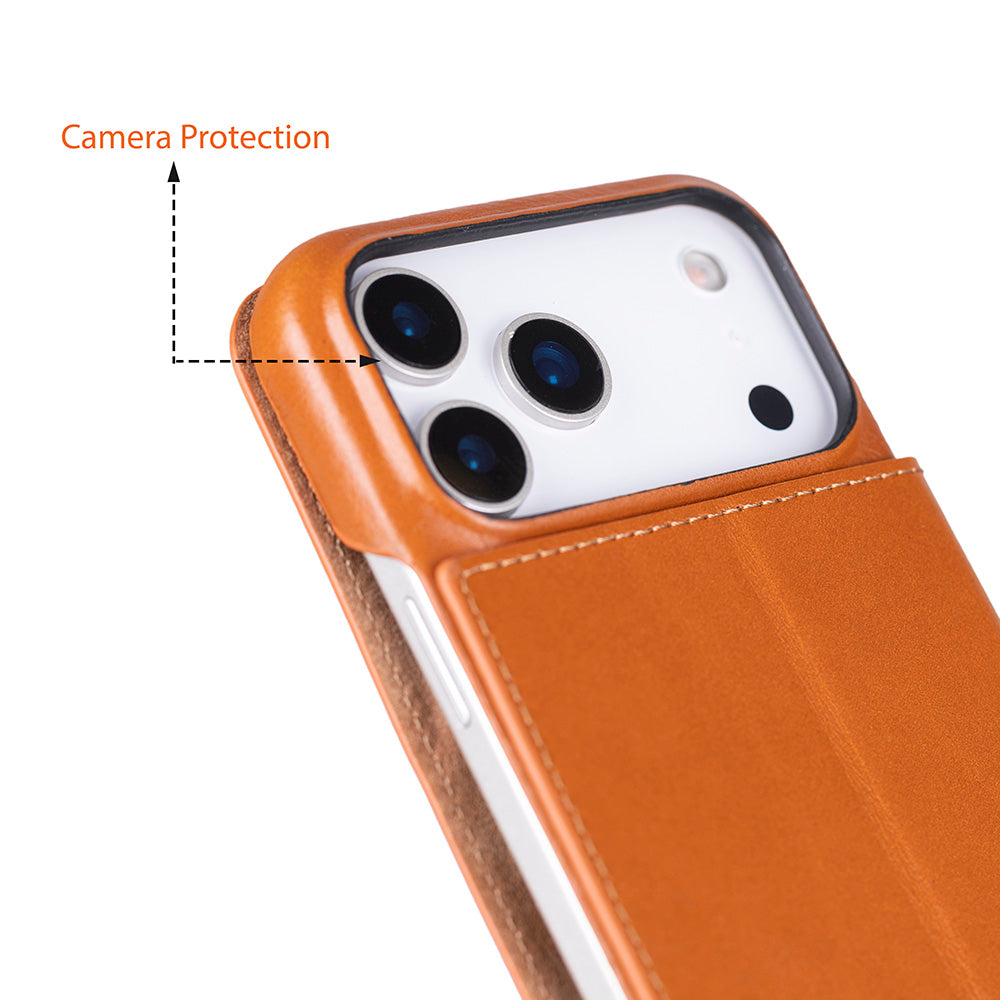 Leather iPhone 17 Pro Max Folio Case - Sonat