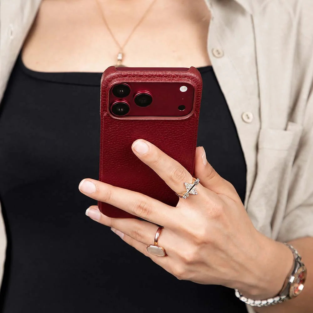 Genuine Leather iPhone 18 Pro Case - UJ