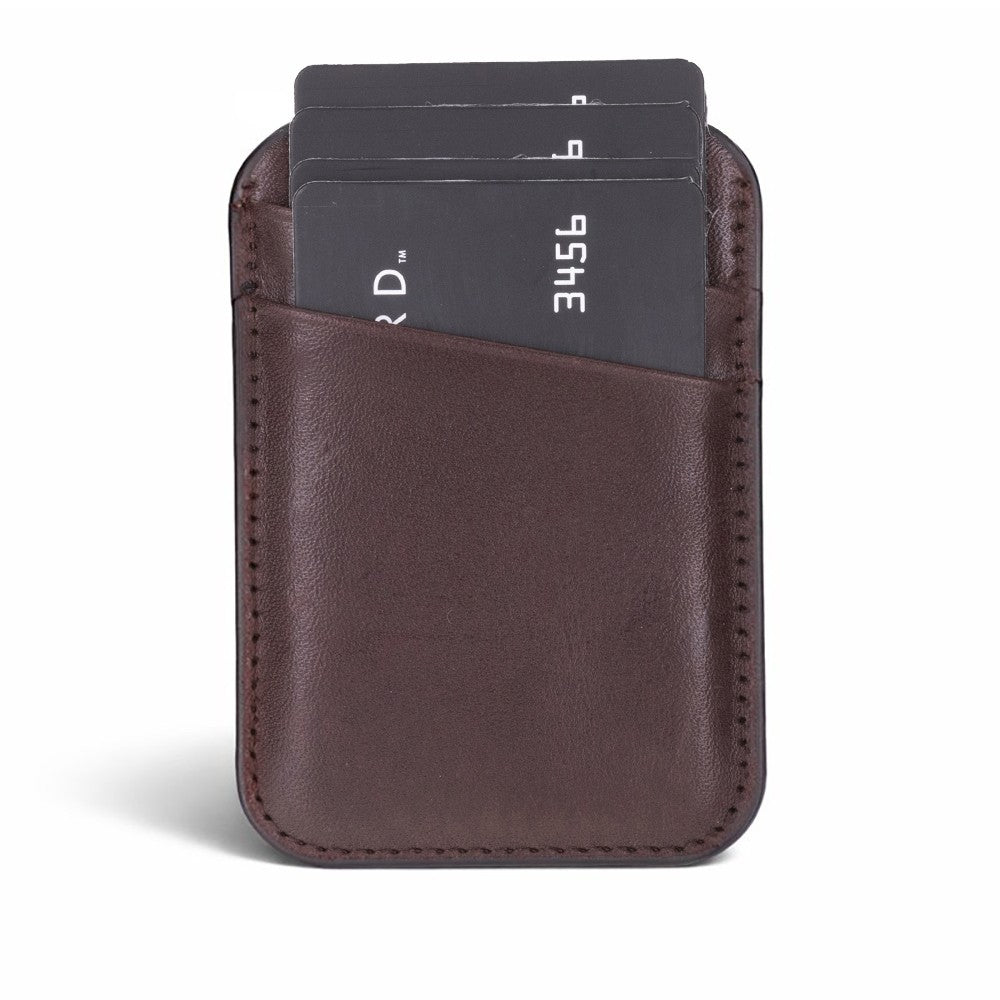 Leather Magnetic Card Holder - Maggy Fit CC