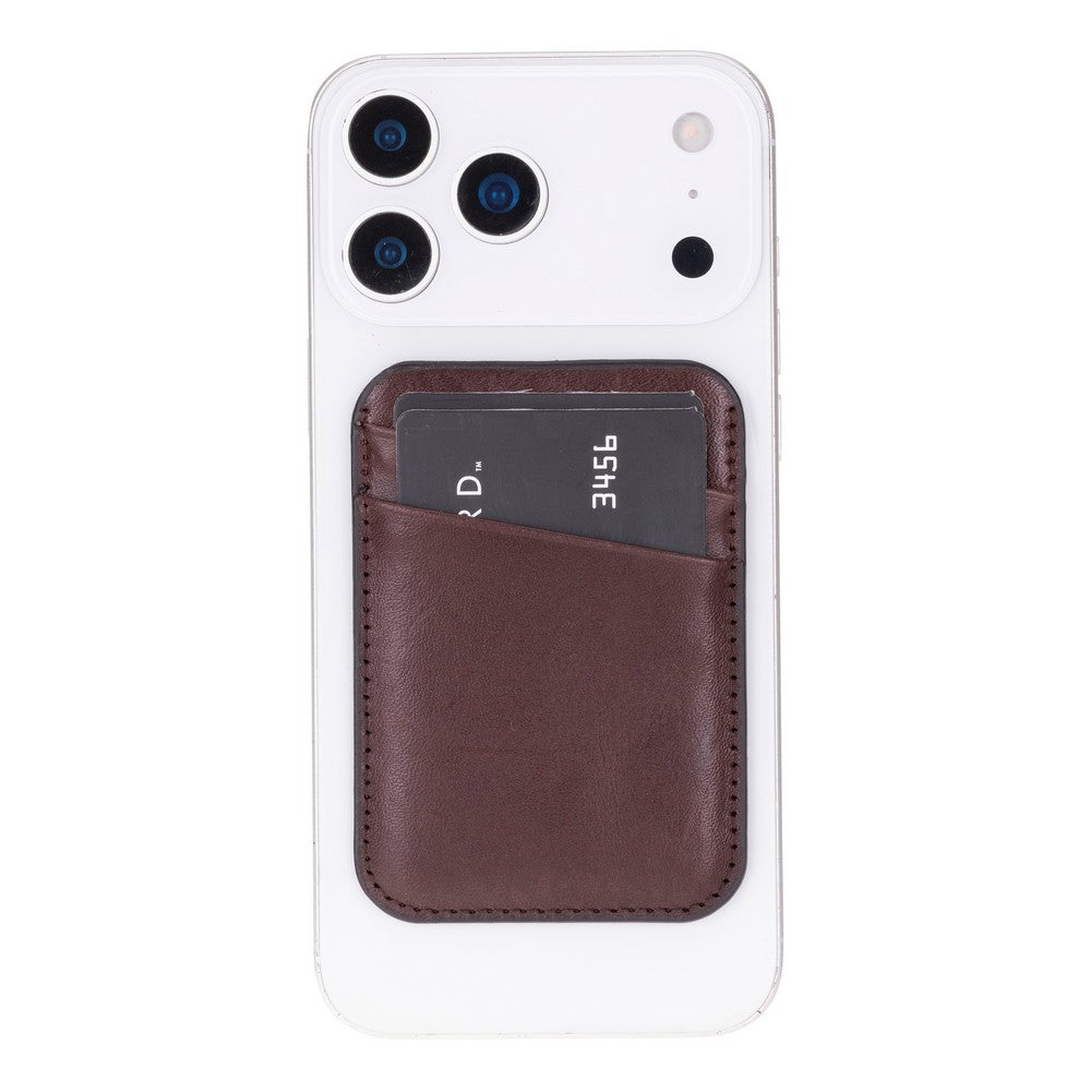 Leather Magnetic Card Holder - Maggy Fit CC