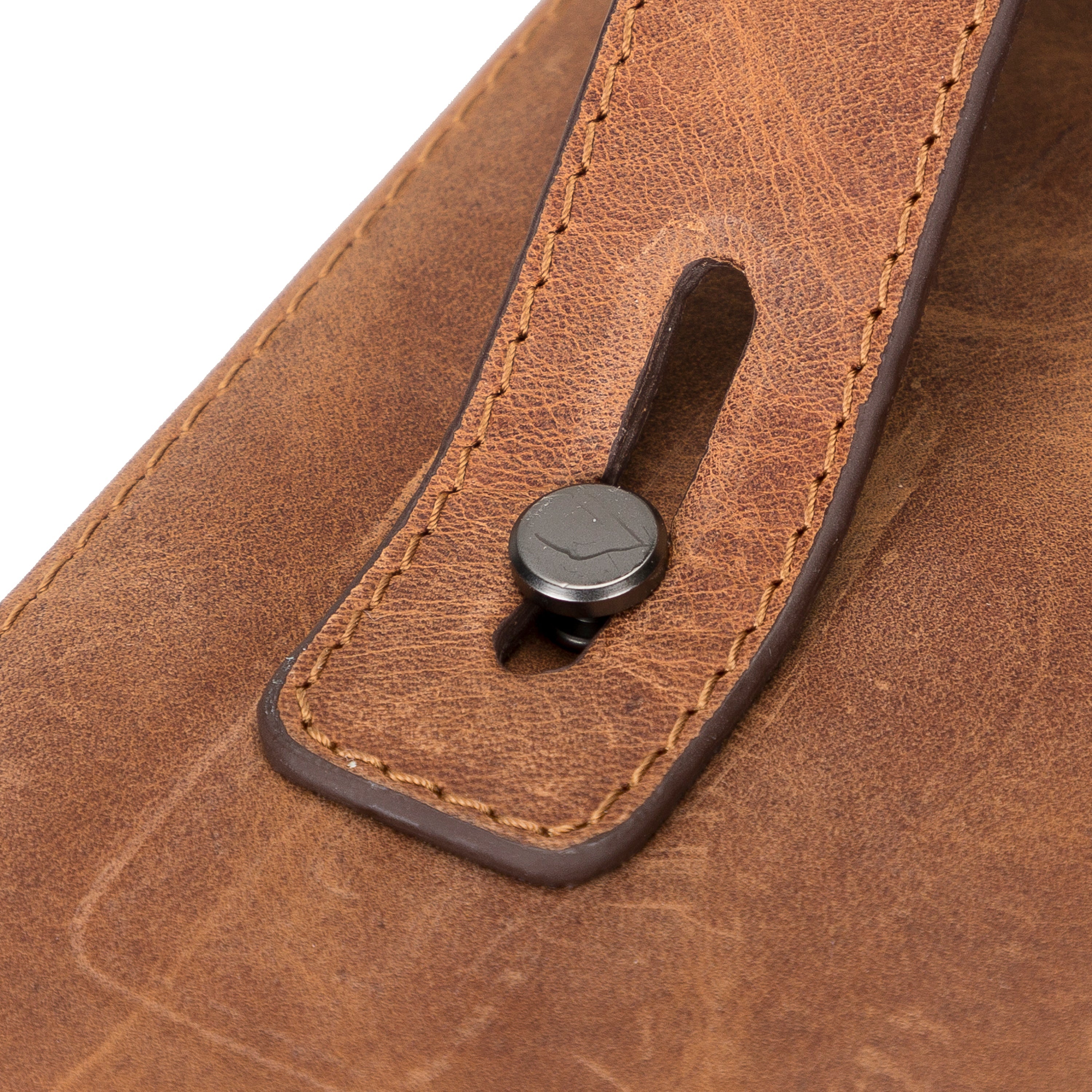 Organiseur de câbles de voyage en cuir véritable