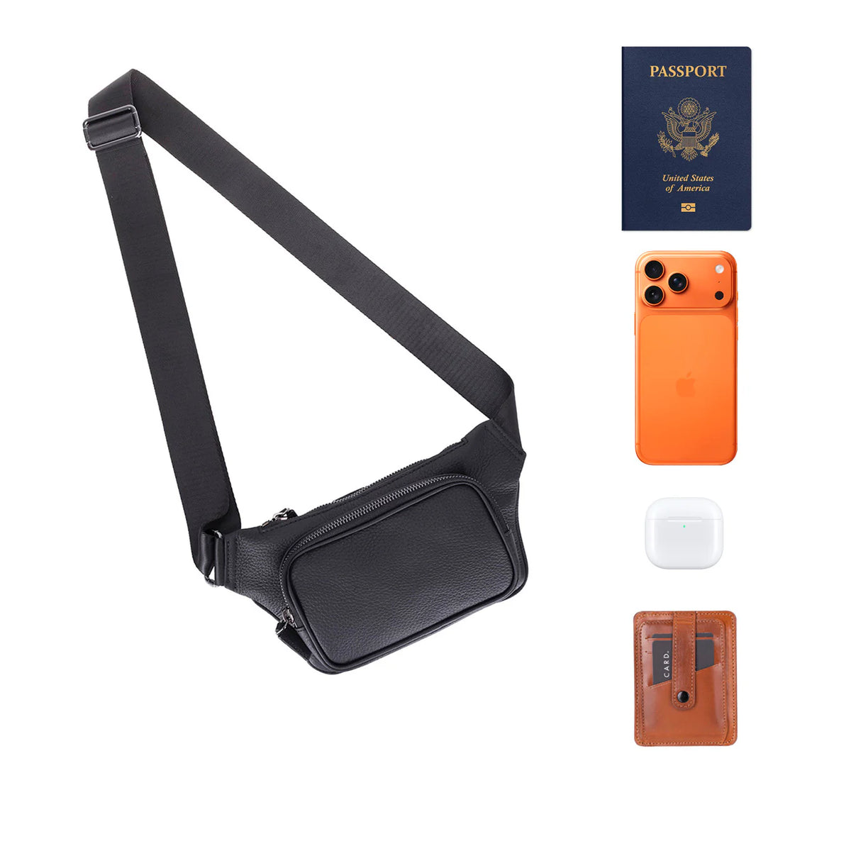 Genuine Leather Waist Bag - Apex