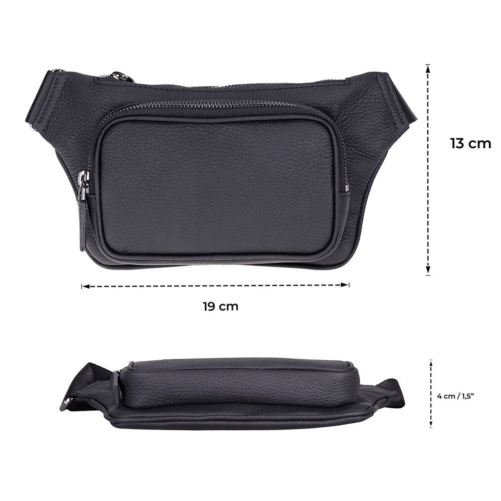 Genuine Leather Waist Bag - Apex