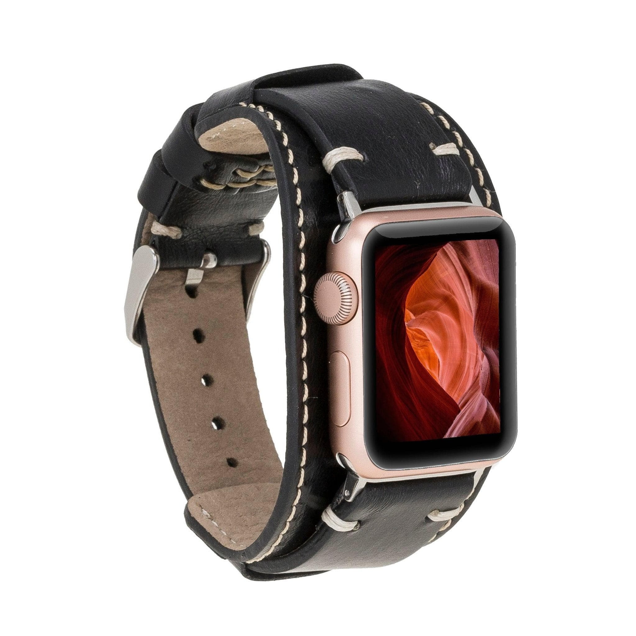Leather Apple Watch Bands - Cuff Style RST1