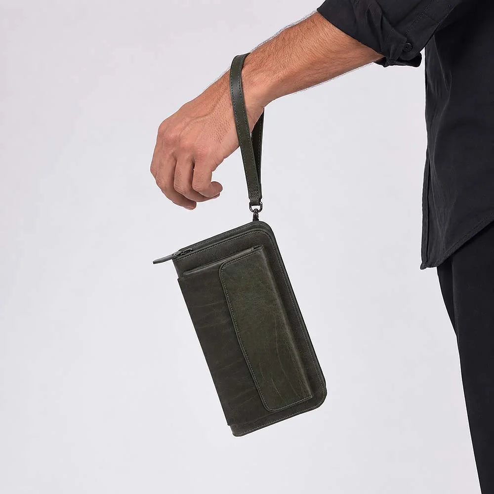 Leather Clutch Handbag - Novarco